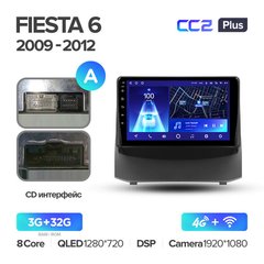 Штатна магнітола Teyes CC2 Plus 3GB+32GB 4G+WiFi Ford Fiesta 6 (2008-2013)