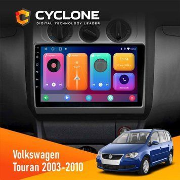 Штатна магнітола CYCLONE Volkswagen Touran 2003-2010 Conditioner C10-001 2/32