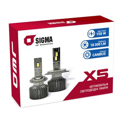 LED автолампы Sigma X5 75W H7