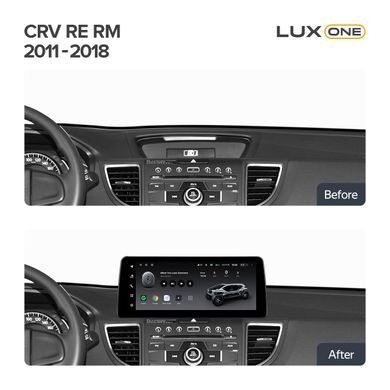 Штатна магнітола Teyes LUX ONE 4+32 Gb Honda CR-V CRV 4 RM RE 2011-2018 (A) 12.3"