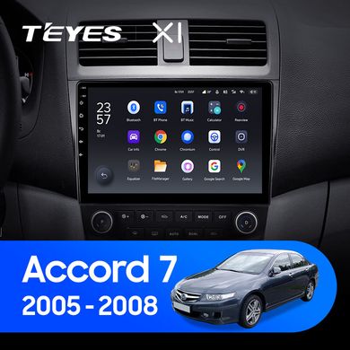 Штатная магнитола Teyes X1 2+32Gb Wi-Fi Honda Accord 7 CM UC CL 2005-2008 10"