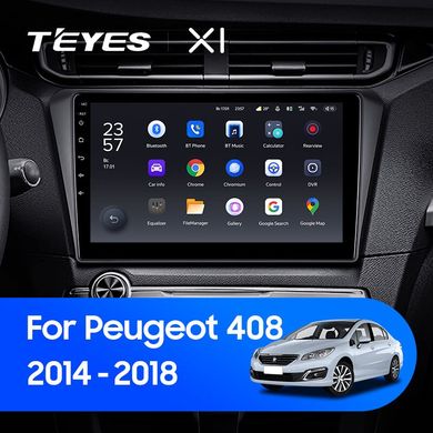 Штатна магнітола Teyes X1 2+32Gb Wi-Fi Peugeot 408 2014-2018 10"