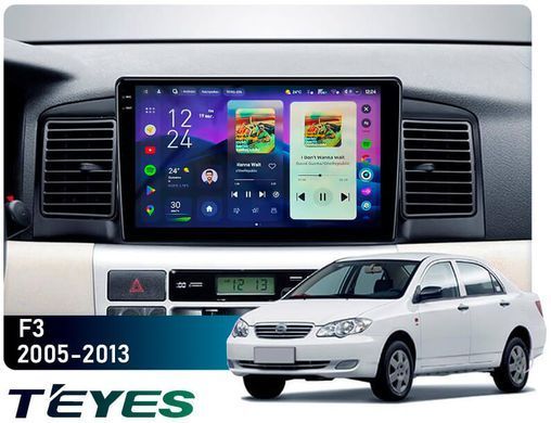 Штатная магнитола Teyes CC4 Pro 2K 12+256 Gb BYD F3 1 2005-2013 9" (L3)