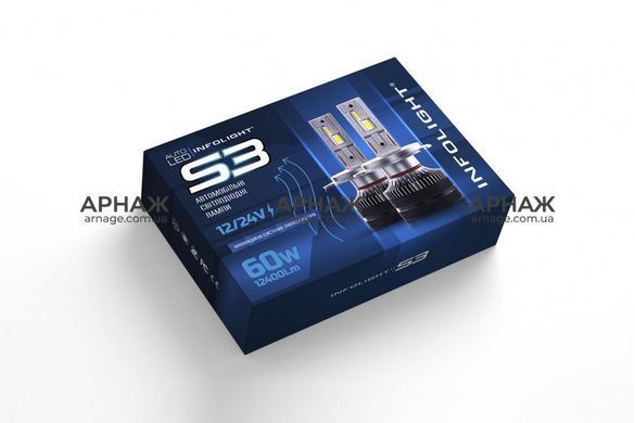 LED автолампи Infolight S3 H3 60W