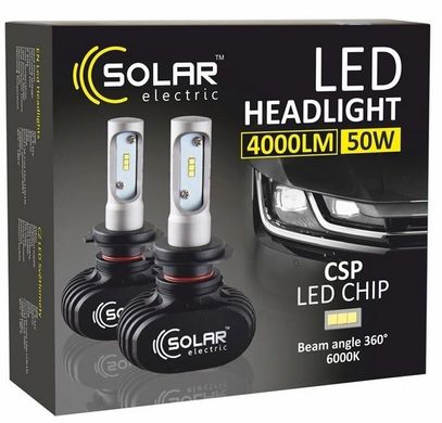Светодиодные автолампы Solar LED SOLAR H7 12/24V 6000K 4000Lm 50W