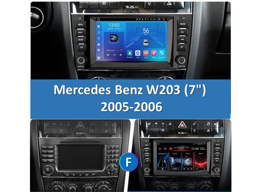 Штатна магнітола Fors FS 2 ULTRA Mercedes Benz W203 (7", 2+32Gb, CarPlay) 2005-2006