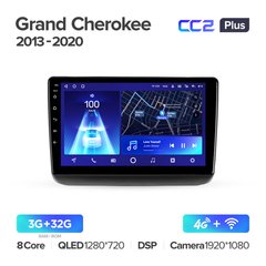 Штатна магнітола Teyes CC2 Plus 3GB+32GB 4G+WiFi Jeep Grand Cherokee WK2 (2013-2020)