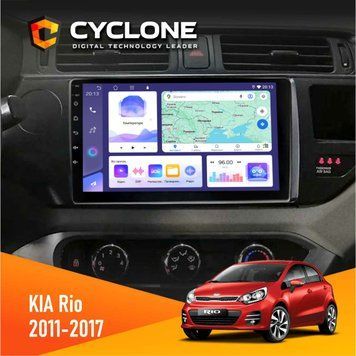 Штатная магнитола CYCLONE KIA Rio (QB) 2011-2017 C9-011 4/64. DSP