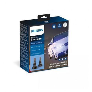 Светодиодные автолампы Philips HB3/4 11005U90CWX2 LED Ultinon Pro9000 +250% 12/24V