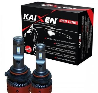 Світлодіодні автолампи Kaixen RedLine H10/HB3(9005) 6000K 35W