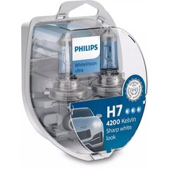 Автомобильные лампы Philips 12972WVUSM H7 55W 12V PX26d WhiteVisionUltra +60%(4200K)