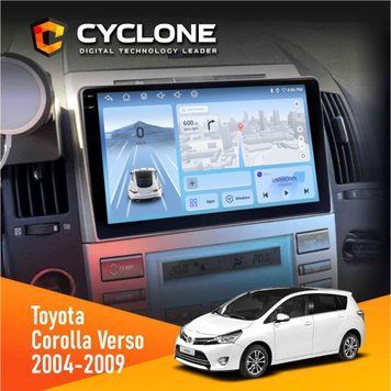 Штатна магнітола CYCLONE Toyota Corolla Verso 2004-2009 C9-012 4/64 DSP 4G