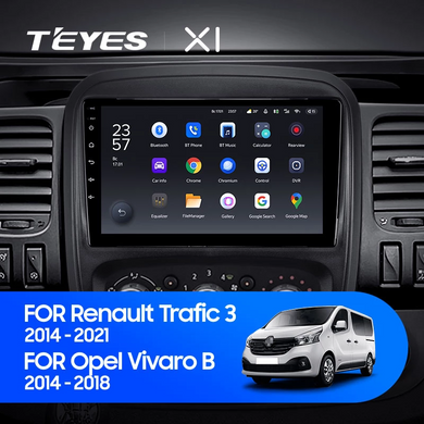 Штатна магнітола Teyes X1 2Gb+32Gb Renault Trafic 3 (2014-2021), Opel Vivaro B (2014-2018)