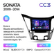 Штатна магнітола Teyes CC3 2K 6+128 Gb 360&deg; Hyundai Sonata 6 YF 2009-2014 (B) 9"